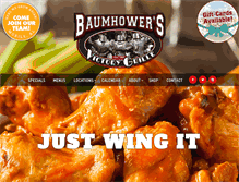 Tablet Screenshot of baumhowers.com